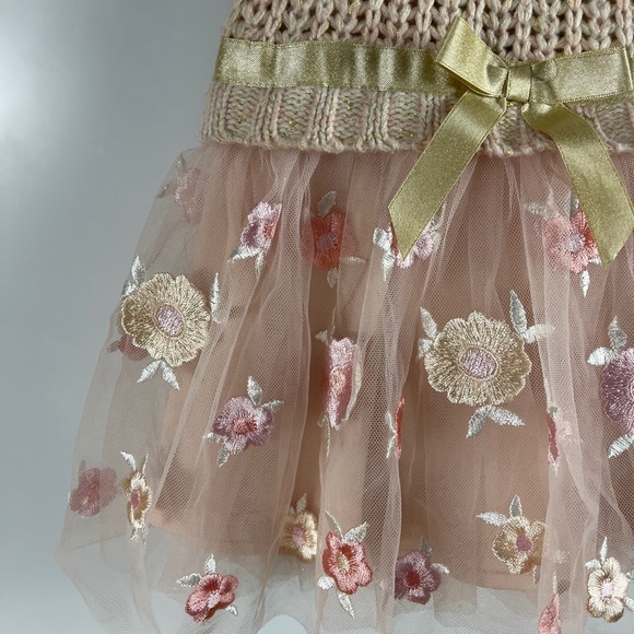 Blueberi Knit and Embroidered Tulle‎ Dress 2T - Picture 3 of 6
